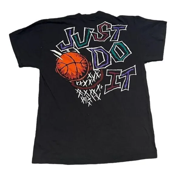 Vintage 90s Nike Basketball “JUST DO IT” Grey Tag Single-Stitched T-Shirt